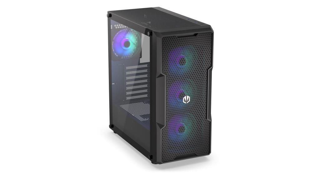 Case ENDORFY Regnum 400 ARGB MidiTower Case product features Transparent panel Not included ATX MicroATX MiniITX Colour Black EY2A009