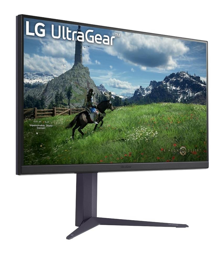 LCD Monitor LG 31.5" Panel IPS 2560x1440 16:9 180Hz 1 ms Pivot Height adjustable Tilt Colour Black 32GS85Q-B
