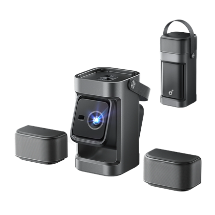 Anker Nebula Nebula P1 Portable Projector with Detachable Speakers | Full HD (1920x1080) | 650 ANSI lumens | Grey