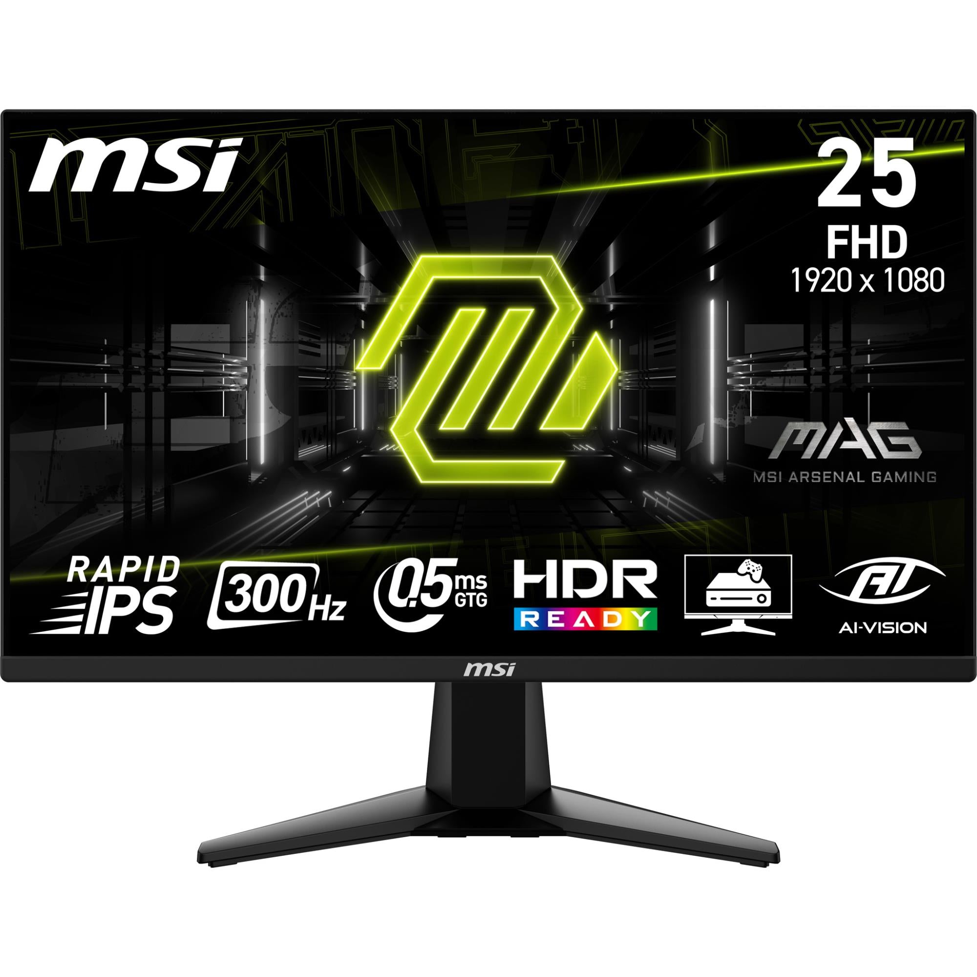 LCD Monitor MSI 24.5 " 1920x1080 pixels Full HD Native aspect ratio 16:9 LCD Flat MAG255XF
