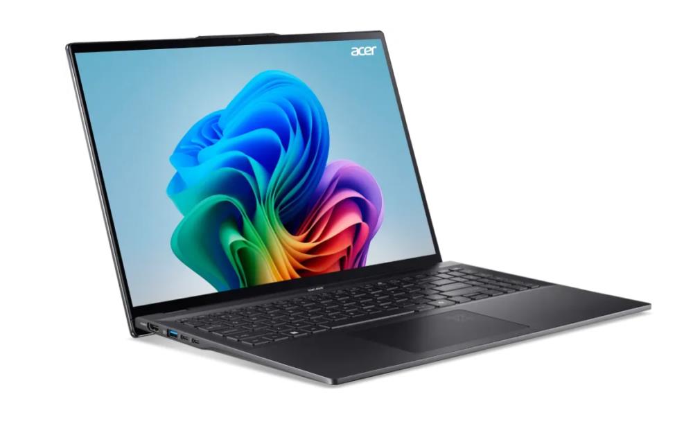 Notebook ACER Swift 16 AI OLED SF16-51-7006 CPU Core Ultra u7-256V 2200 MHz 16" 2880x1800 RAM 16GB LPDDR5x SSD 1TB Intel Arc 140V Integrated ENG Windows 11 Home Black 1.46 kg NX.J3ZEL.003