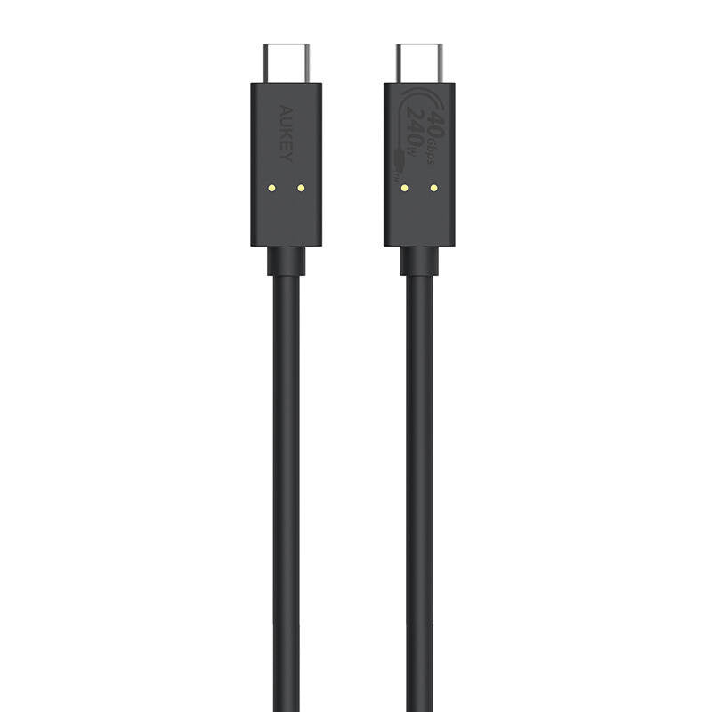 USB-C to USB-C Cable Aukey, CB-TCC241, 240W, 0.8m (black) - Product Image 1
