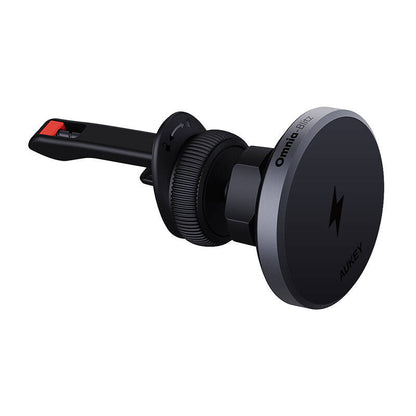 Car Phone Holder Aukey HD-MC13, with charger 15W Qi2 (black) - Product Image 3