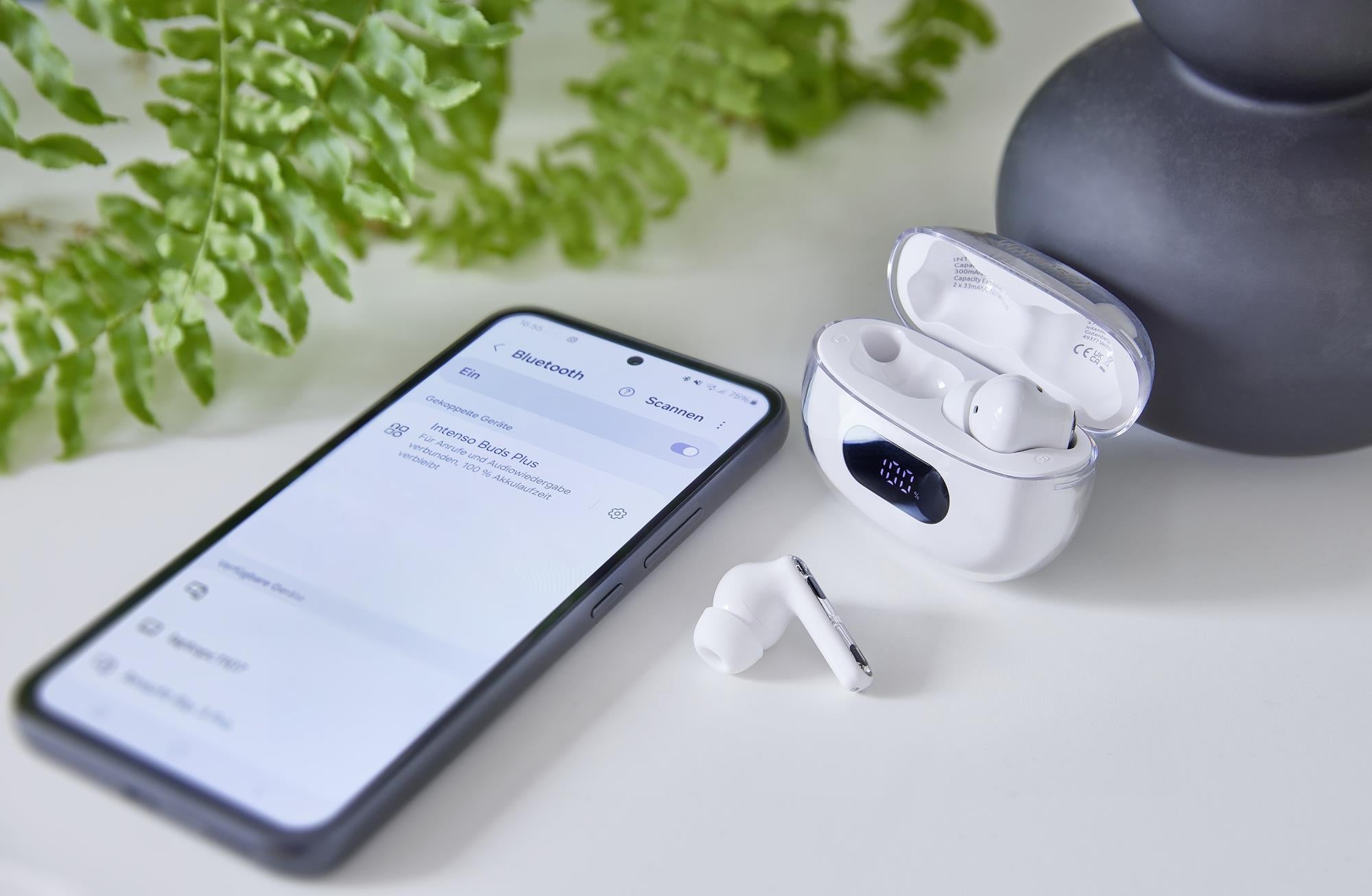 HEADSET BUDS PLUS T310AE/WHITE 3720312 INTENSO