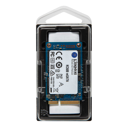 Kingston | KC600 | 1000 GB | Solid-state drive interface mSATA | Read speed 550 MB/s | Write speed 520 MB/s