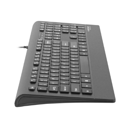 Natec Keyboard, Barracuda, US Layout, Slim | Natec | Keyboard | Barracuda | Standard | Wired | US | Black