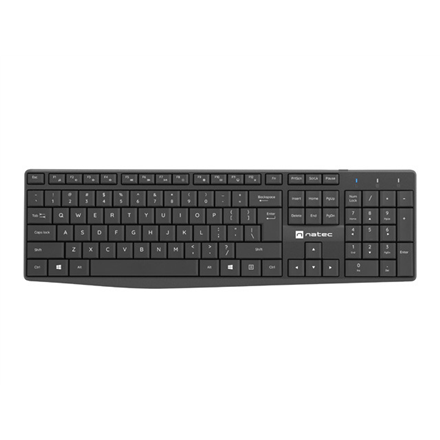 Natec | Keyboard and Mouse | Squid 2in1 Bundle | Keyboard and Mouse Set | Wireless | Wireless connection | US | Black