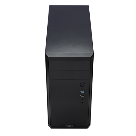 Fractal Design | CORE 1100 | Black | Micro ATX | ATX PSUs, up to 185mm if a typical-length optical drive is mounted