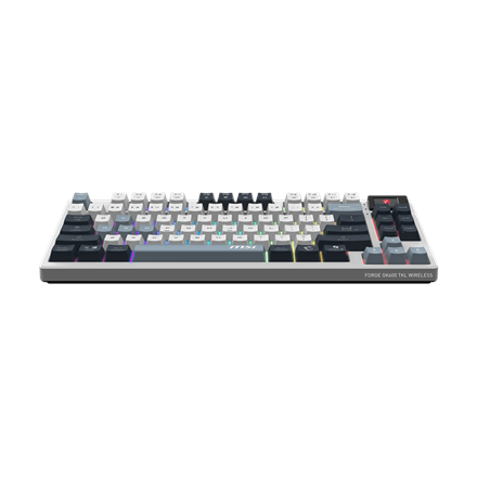 MSI FORGE GK600 TKL WIRELESS SKY | Gaming Keyboard | Wireless | Bluetooth | US | Mechanical Linear