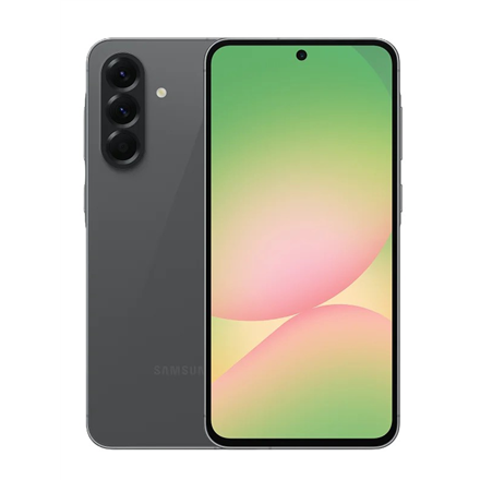 Samsung | Galaxy | A56 A566 | Graphite | 6.7 " | Super AMOLED | 1080 x 2340 pixels | Internal RAM 8 GB | 128 GB | Dual SIM | 5G | Main camera resolution 50+12+5 MP | Secondary camera resolution 12 MP | Android | 15 | 5000 mAh