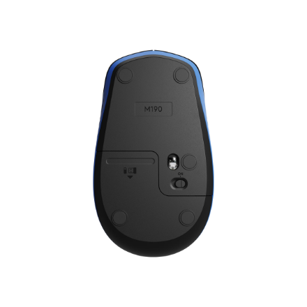 Logitech | Full size Mouse | M190 | Wireless | USB | Blue