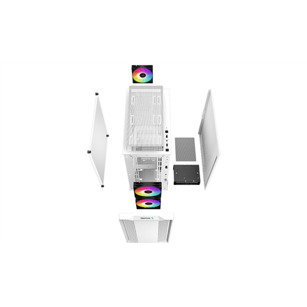 Deepcool | ARGB Micro-ATX CASE | CC360 | White | Mini-ITX / Micro-ATX | ATX PS2 （maximum length: 160mm）