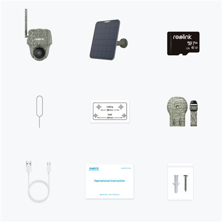 Reolink | Hunting Camera with Solar Panel | Go Series G450 | PTZ | 8 MP | Fixed | Micro SD, Max. 128 GB