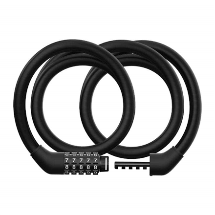 Electric Scooter Cable Lock | Black | Steel cable, ABS, zinc alloy
