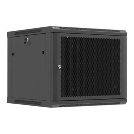 Lanberg Wall mounted installation cabinet 19" 9U 600X600 | WF01-6609-23B | Black