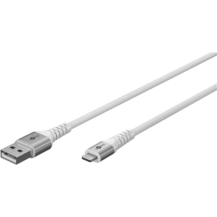Goobay | Lightning USB-A Supersoft Textile Cable with Metal Plugs | 74511