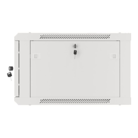 Lanberg | Rack cabinet 19" wall-mount 12U/600x450 for self-assembly with metal door (flat pack) | WF01-6412-00S | Grey