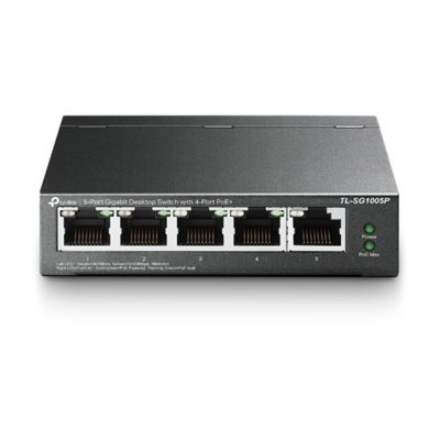 TP-LINK | Switch | TL-SG1005P | Unmanaged | Desktop | Gigabit Ethernet (copper) ports quantity 5 | Power over Ethernet (PoE) ports quantity 4 | Power supply type External | 36 month(s)