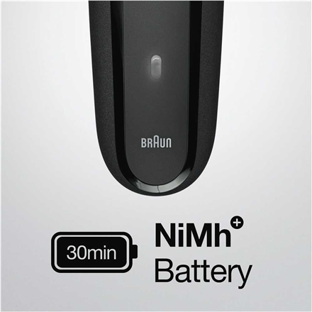 Braun Shaver | 300BT Series 3 | Operating time (max) 30 min | NiMH | Black