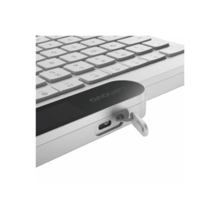 Lenovo 800 Self-Charging Bluetooth Keyboard-US English | Keyboard | Bluetooth | US English | White