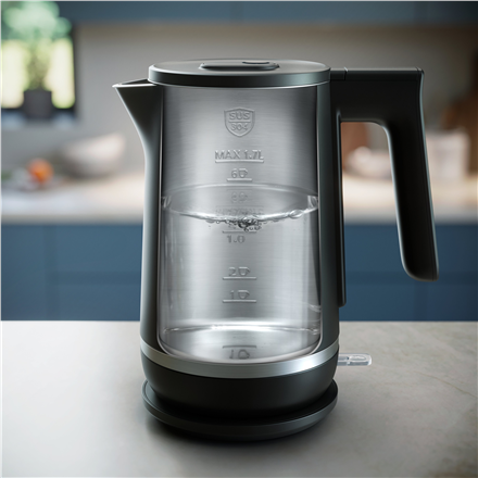 Philips Kettle | HD9395/90 | Electric | 2200 W | 1.7 L | Plastic/Stainless Steel | 360° rotational base | Black