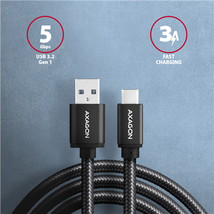 AXAGON | Data and charging cable | BUCM3-AM20AB | USB Type-C to USB Type-A