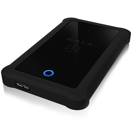 Raidsonic | ICY BOX | IB-233U3-B External enclosure for 2.5" SATA HDD/SSD with USB 3.0 interface and silicone protection sleeve | SATA I, II, III | USB 3.0 | 2.5"