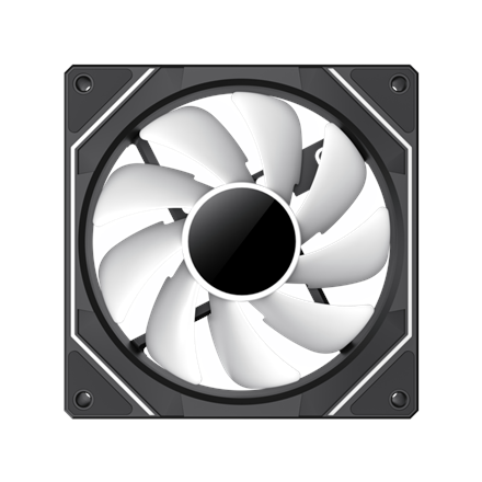 Gamemax Case Fan | FN12A-S8I | Black