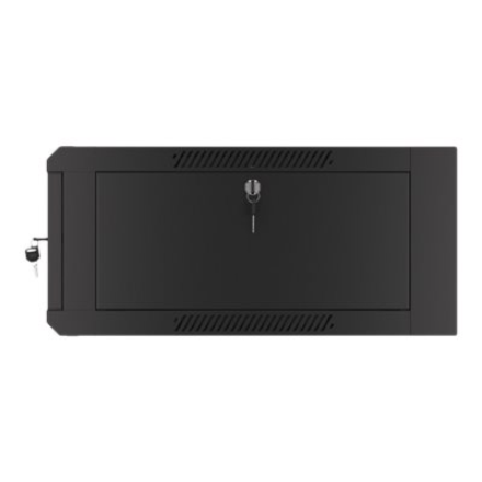 Lanberg | Rack cabinet 19" wall-mounted 4U 600 fast assembly (flat pack) | WFFA-5604-10B | Black