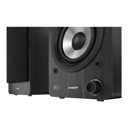Sharp CP-SS30 Bookshelf Speakers, Black | Sharp | Speakers | CP-SS30(BK) Bookshelf | 60 W | Bluetooth | Black | Wireless connection