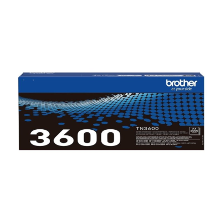 Brother TN-3600 Genuine Toner Cartridge, Black | Brother Brother | TN-3600 | Brother TN3600 - black - original - toner cartridge | Ink cartridge | Black