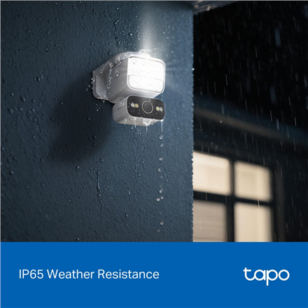 TP-LINK Tapo C710 | Pan/Tilt Security Floodlight Camera | 3 MP | F/2.0 | IP65 | H.264 | microSD up to 512 GB