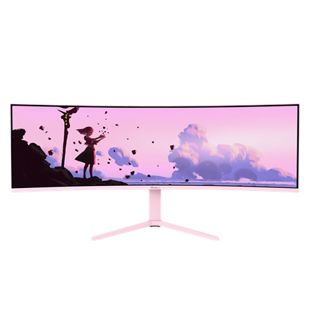 Arozzi Nova | 49 " | VA | 32:9 | 165 Hz | 4 ms | 5120 x 1440 pixels | 350 cd/m² | HDMI ports quantity 2 | Pink