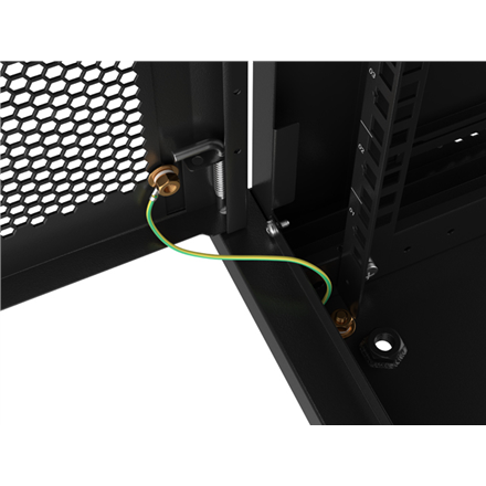 Lanberg | Rack cabinet 19" wall-mount 9U/600x450 with perforated door (flat pack) | WF01-6409-23B | Black