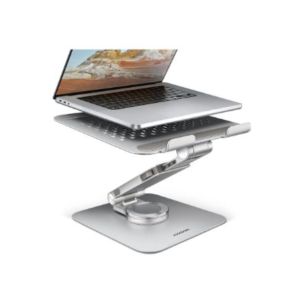 AXAGON Desk Mount | STND-LR stand with 360° rotation for laptops and tablets | Adjustable Height, Angle | 10-17.3 " | Aluminum
