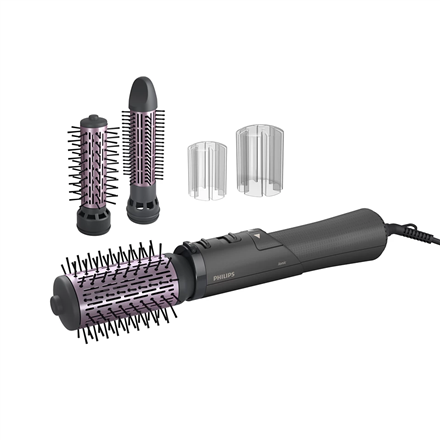 Philips Hot Air Styler | BHA715/00 7000 Series | Ion conditioning | Number of heating levels 3 | 1000 W | Dark charcoal gray/Light pink metallic