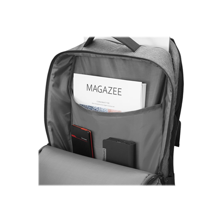 Lenovo | Business Casual 17-inch Backpack (Water-repellent fabric) | Essential | Fits up to size 17 " | Backpack | Charcoal Grey | Waterproof