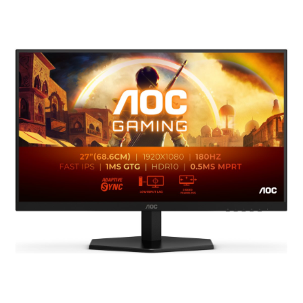 AOC | 27G42E | 27 " | IPS | FHD | 16:9 | 180 Hz | 1 ms | 1920 x 1080 pixels | 300 cd/m² | HDMI ports quantity 1 | Black