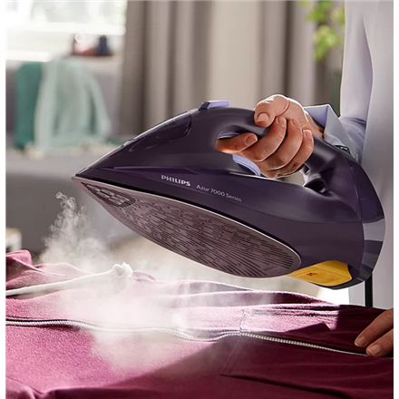 Philips | DST7051/30 7000 Series | Steam Iron | 2800 W | Water tank capacity 300 ml | Continuous steam 50 g/min | Dark purple | Steam boost performance 250 g/min