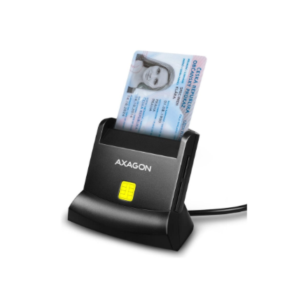 AXAGON Universal desktop USB contact Smart/ID and SD/microSD/SIM card reader | CRE-SM2