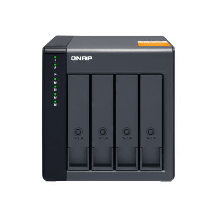 QNAP High-performance Desktop SATA 6Gbps JBOD Storage Enclosure | TL-D400S | Black