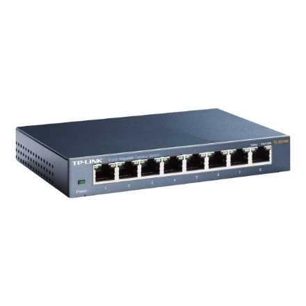 TP-LINK | Switch | TL-SG108 | Unmanaged | Desktop | Gigabit Ethernet (copper) ports quantity 8 | Power supply type External | 36 month(s)