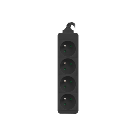 Lanberg | Power strip 1m 4x outlets for UPS system | PS0-04E-0100-IEC-BK | Sockets quantity 4