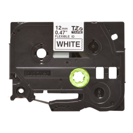Brother | TZe-FX231 Flexible ID Laminated Tape | Black on White | TZe | 8 m | 1.2 cm
