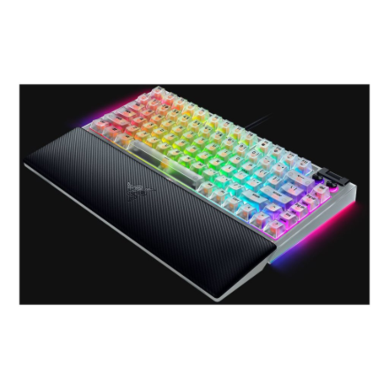 Razer Hot-swappable Mechanical Gaming Keyboard | BlackWidow V4 75% | Gaming Keyboard | Wired | US | Razer Mechanical Switches (Tactile) | Phantom White Edition