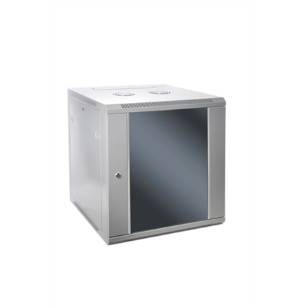 SOMI Networks | 22U, 19″ Network Wall Cabinet | 22U-60/60FPC | With Front Glass Doors; Unassembled | Depth: 60 cm | Gray