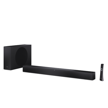 Sharp 2.1 Dolby Atmos/DTS Virtual:X Soundbar with Slim Wireless Subwoofer | HT-SBW310 | 330 W | Bluetooth | Black | Wireless connection