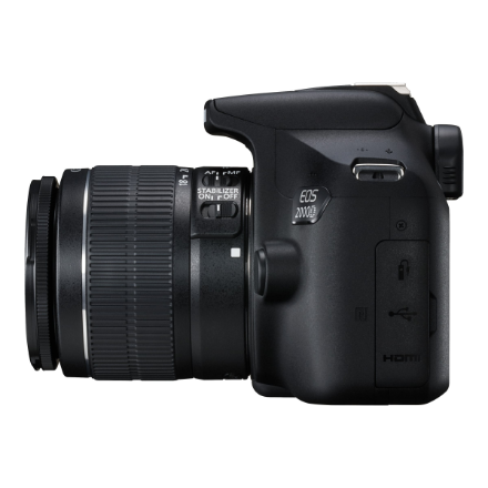 Canon | EOS | 2000D 18-55 IS II EU26 | SLR Camera Kit | Megapixel 24.1 MP | Image stabilizer | ISO sensitivity (max) 12800 | Display diagonal 3.0 " | Wi-Fi | Video recording | APS-C | Black