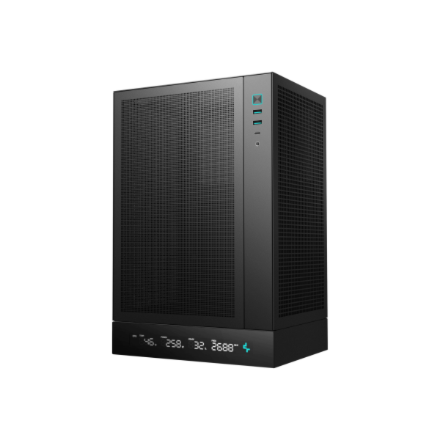 Deepcool PC Gaming Case | CH170 DIGITAL | Black | Mini ITX | ATX PS2