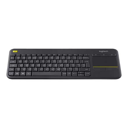 Logitech | K400 Plus | Keyboard with Trackpad | Wireless | US | Black